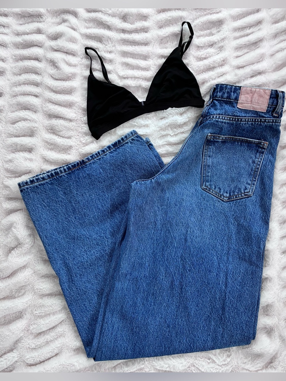 Zara High Waisted X Wide Leg Denim Jeans - TRF - Size 2 - Picture 9 of 9